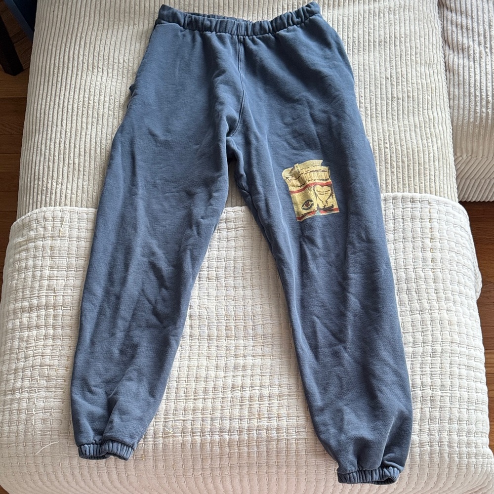 Boys Lie Blue Sweatpants with Graphic Patch